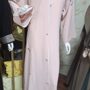 Luxury বোরকা এমব্রয়ডারি ফুল নকশা | ২১ গজ প্রিমিয়াম ফেব্রিক কাজ